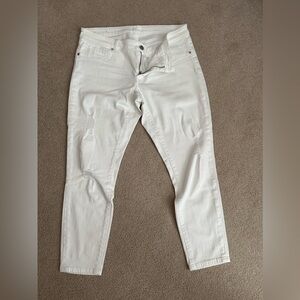 Caslon white distressed jeans-size 31P